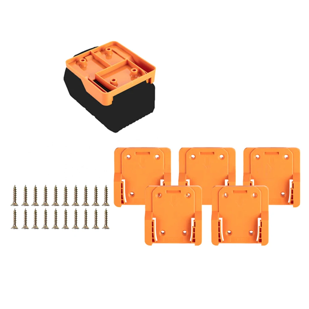 For Ridgid 18V Battery Bracket for Vertical Wall Mounting to Support Battery Rotation and Reduce Wear from Floor Placement