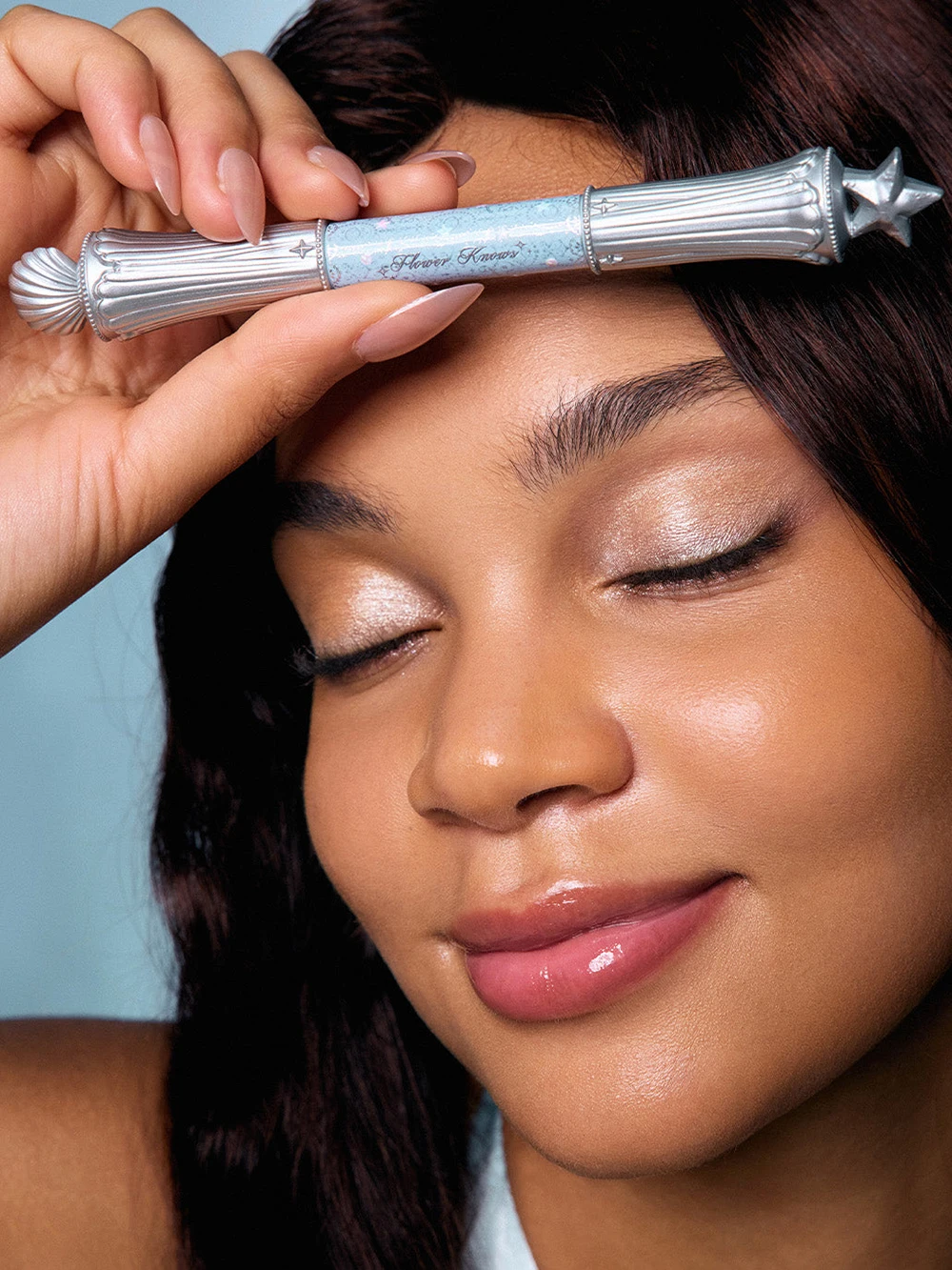 Flower Knows New Dual Tip Pearl Shell Under Eye Brightener Long Lasting Waterproof Eyebrow Eyeliner Smudge Proof Makeup Tools