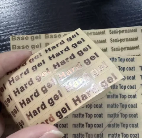 Customized brand logo stickers, 3D metal transfer printing labels, self-adhesive waterproof packaging stickers
