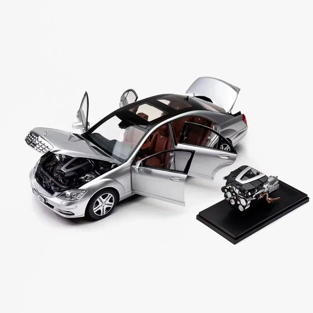 MH MOTORHELIX 1:18 Scale Benz S600L W221 Luxury Sedan Limited Edition Simulation Alloy Car Model Fans Collection Home Decoration