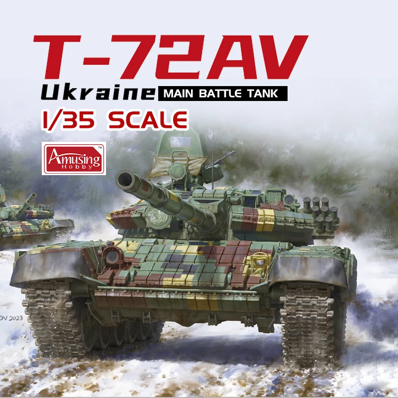 

Забавный хобби 35A063 1/35 T-72AV Украина, комплект масштабной модели основного боевого танка