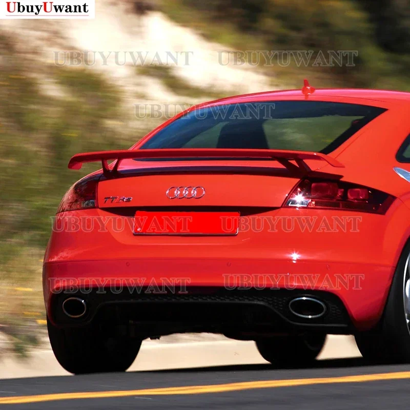 Carbon Fiber Rear Trunk Spoiler For Audi TT MK2 Boot Wing Lip Decoration Body Kits Spoiler 2008 2009 2010 2011