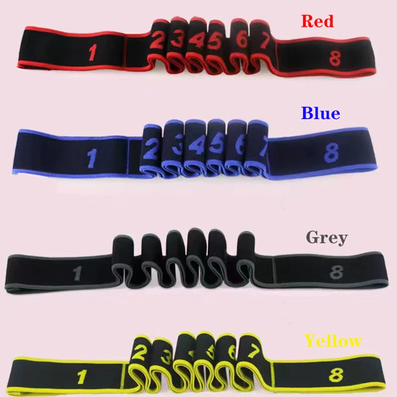 Yoga Pull Strap Belt Polyester Latex Elastic Latin Dance Stretching Band Loop Yoga Pilates GYM Fitness Exercise Resistance Bands