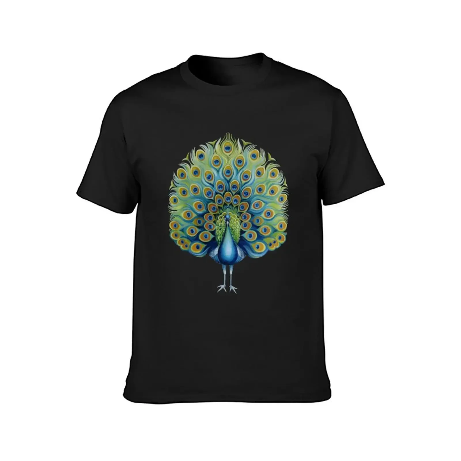 Peacock T-Shirt graphic shirts Blouse plus size clothes kawaii clothes Men's cotton t-shirt