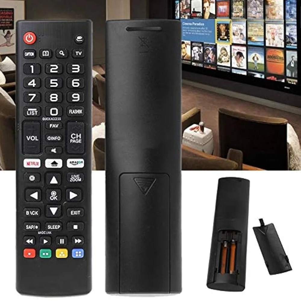 Controle Universal para Smart TV, Substituição Perfeita para TVs 4K LED LCD, Configuração Automática, Vários Modelos Compatíveis