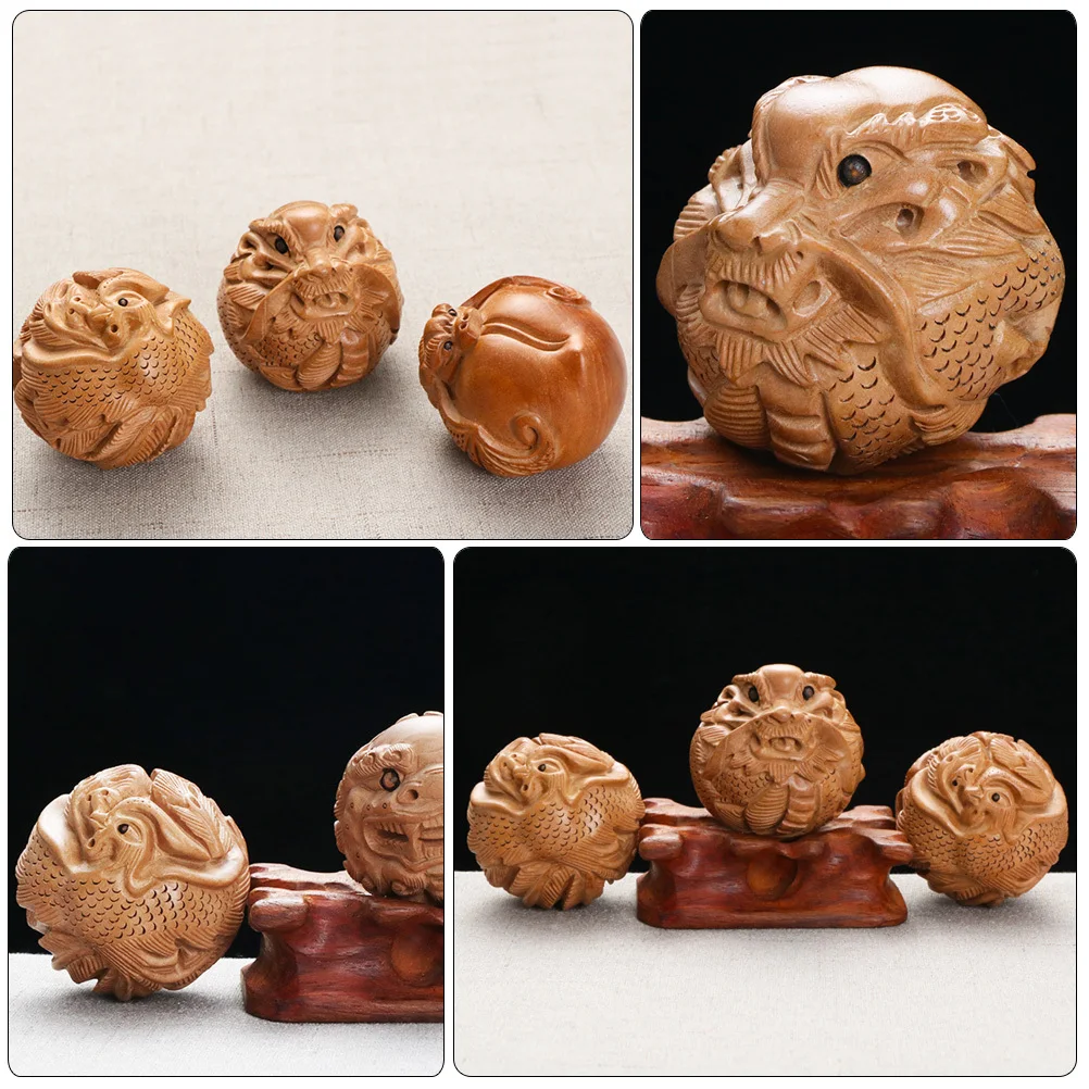 

2pcs Wooden Hand Massage Balls Premium Fitness Rolling Tools For Palm Therapy Stress Relief Elderly Hand Exercise Ball