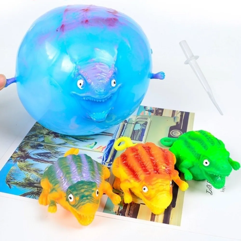 Funny Inflatable Dinosaur Children's Inflatable Toy Bouncy TPR Animal Vent Balloon Stress-relieving Bouncy Balls Gift
