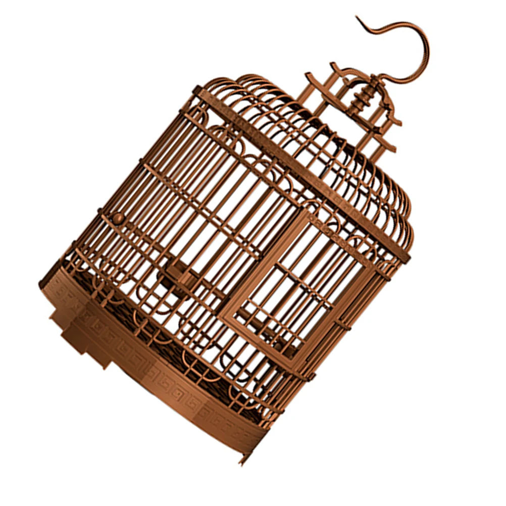 

Luxury Bird Cage Villa Large Round Portable Plastic Vintage Style Travel Carrier for Budgies Finches Conures Ideal Outdoor