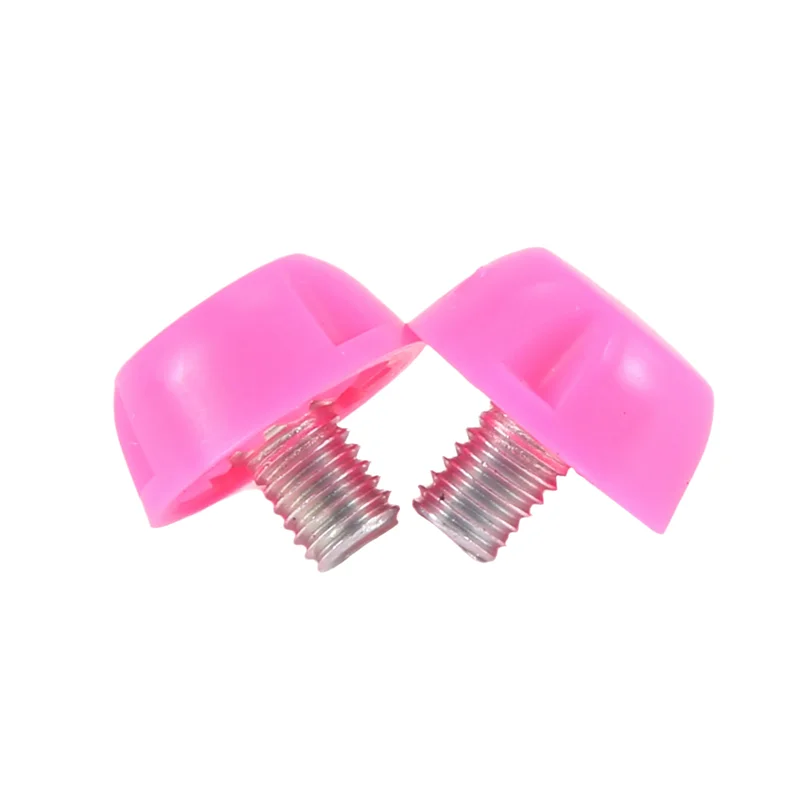 YHOLI-24Pcs Football Shoe Spikes Soccer Boot Cleats M5 Threading Screw 7Mm 10Mm Anti Slip Replacement Studs Pink