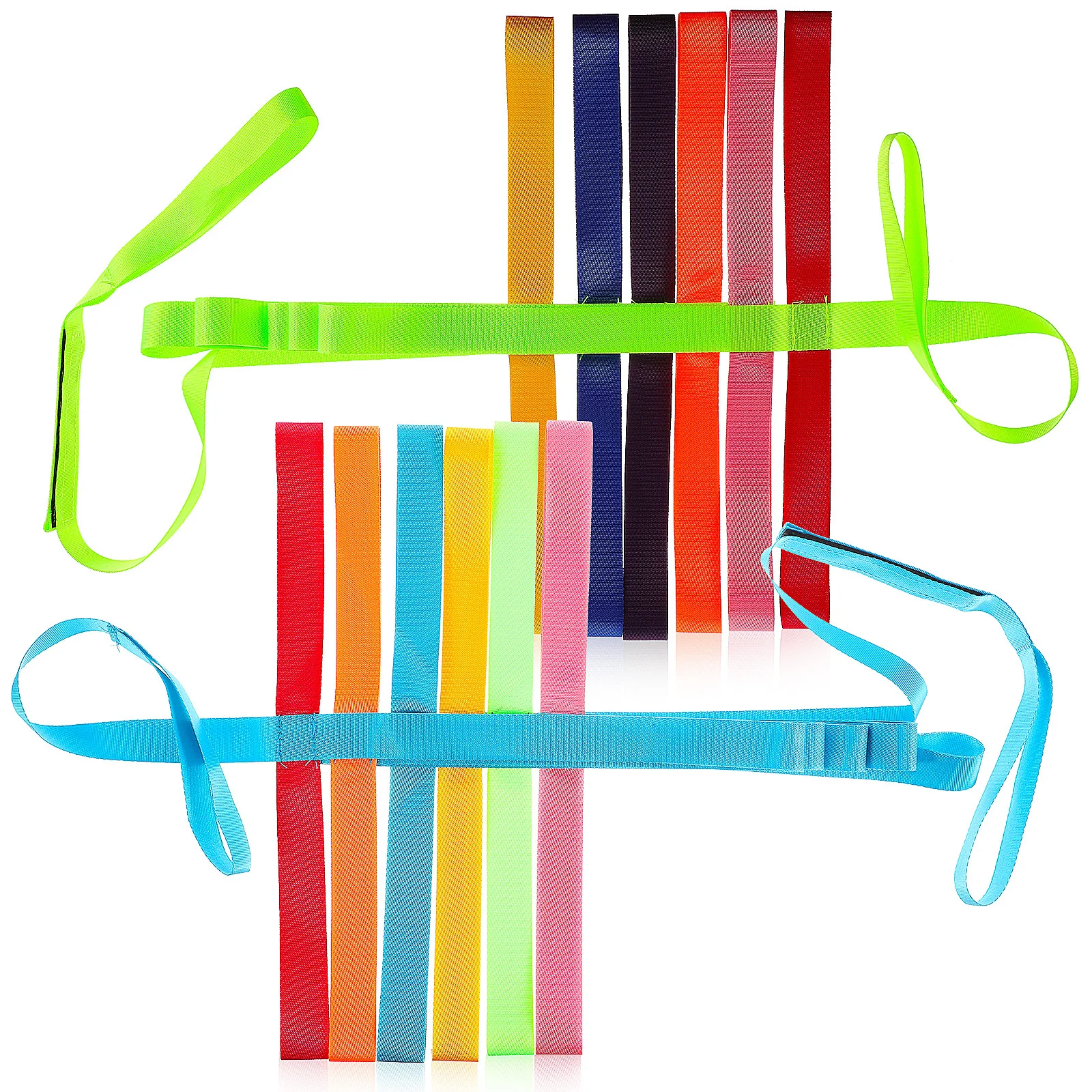 

2 шт. безопасные прогулочные веревки для детей дошкольного возраста, детского сада, уличного защиты от поводка, синие, зеленые ручки