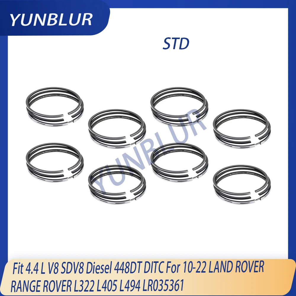 

STD 84mm Engine Piston Ring Set Fit 4.4 L V8 SDV8 Diesel 448DT DITC For 10-22 LAND ROVER RANGE ROVER L322 L405 L494 LR035361