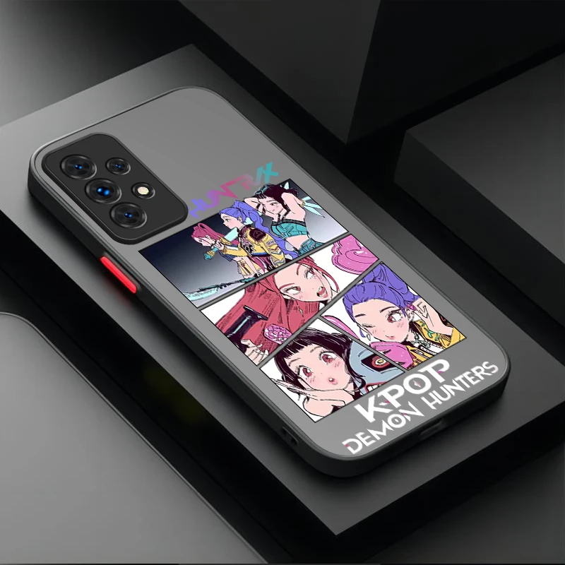 KPop D-Demon H-Hunters حافظة لهاتف سامسونج جالاكسي A17 A07 A54 A05s A05 A34 A24 A14 A73 A53 A33 A23 A13 A72 A52 A52s A32 A22 A12 #3