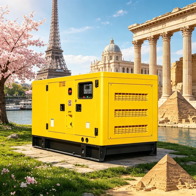 Domestic Standby Generator Compact Structure Low Vibration for Apartment Use