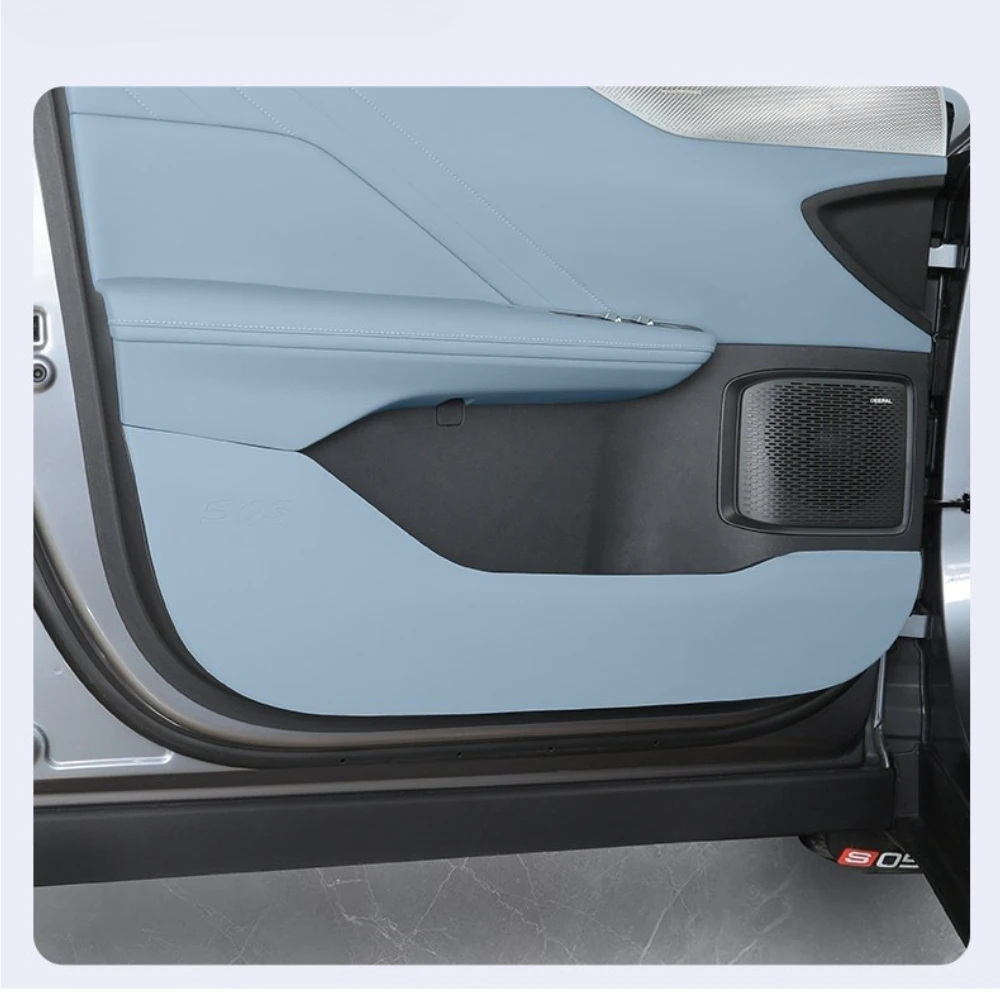 For DEEPAL S05 Leather Door Anti-Kick Pad, Wear-Resistant Door Panel Protector, Car Interior Modification Accessories 6