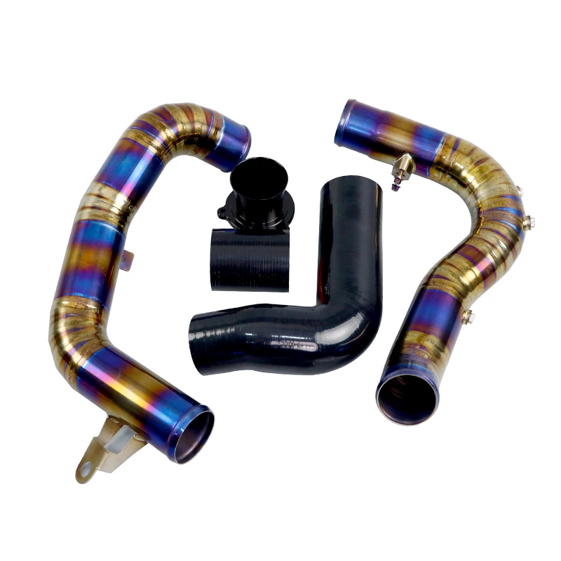 

Performance Titanium Charge Pipe with Turbo Muffler Delete Audis 2.0T MK8 MK7 7.5 Volkswagens Golf GTI R EA-888 G3 G4