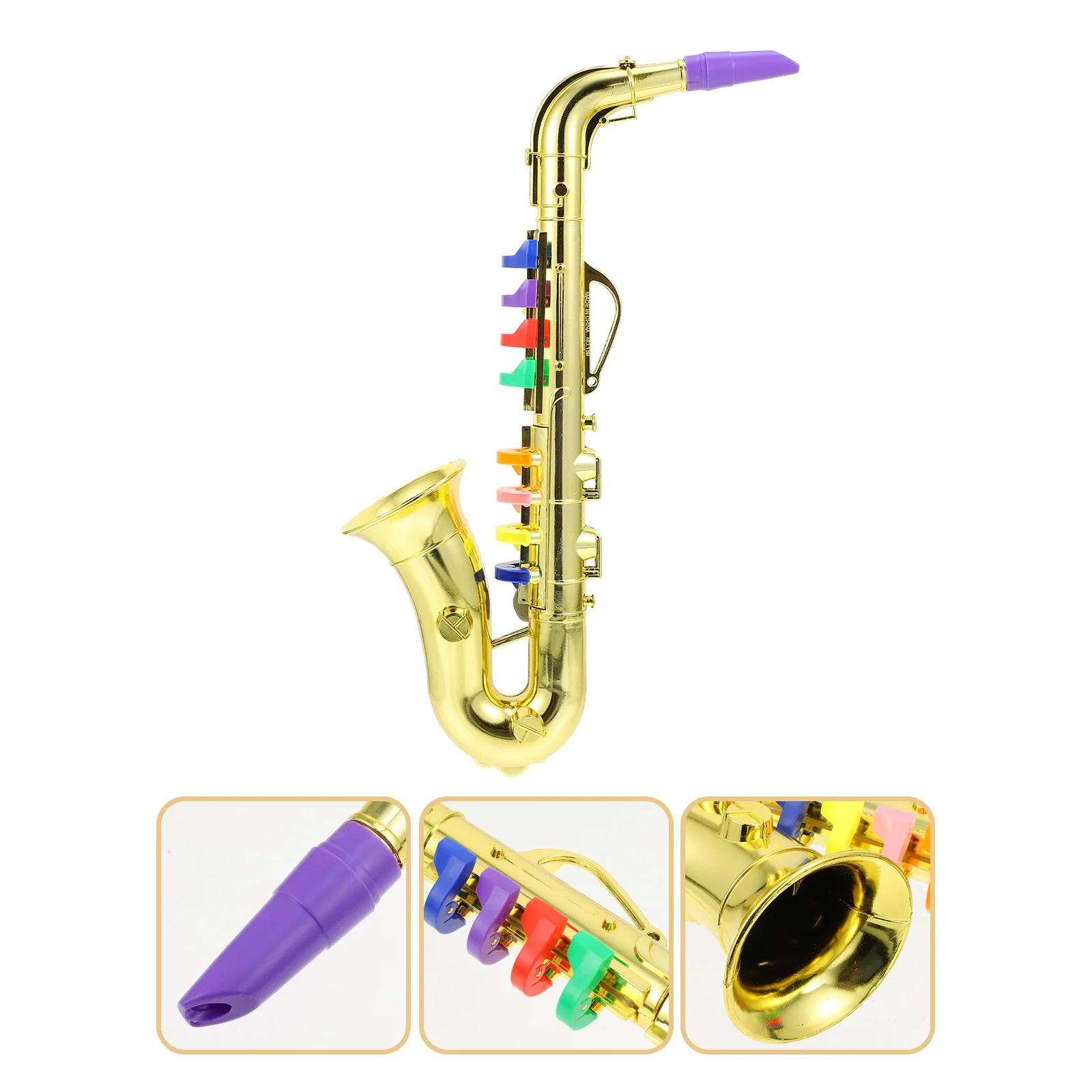 

Simulation Musical Instrument Portable Toys Saxophone Model Childrens Practical Mini