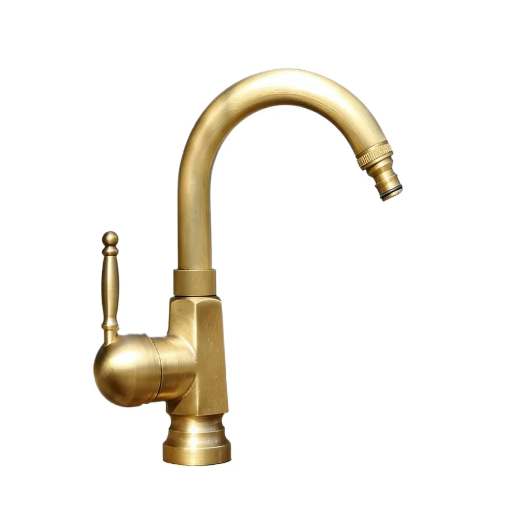 

Открытый одиночный смеситель для холодной воды, полностью медная антифризная трещина, садовая ретро-модель