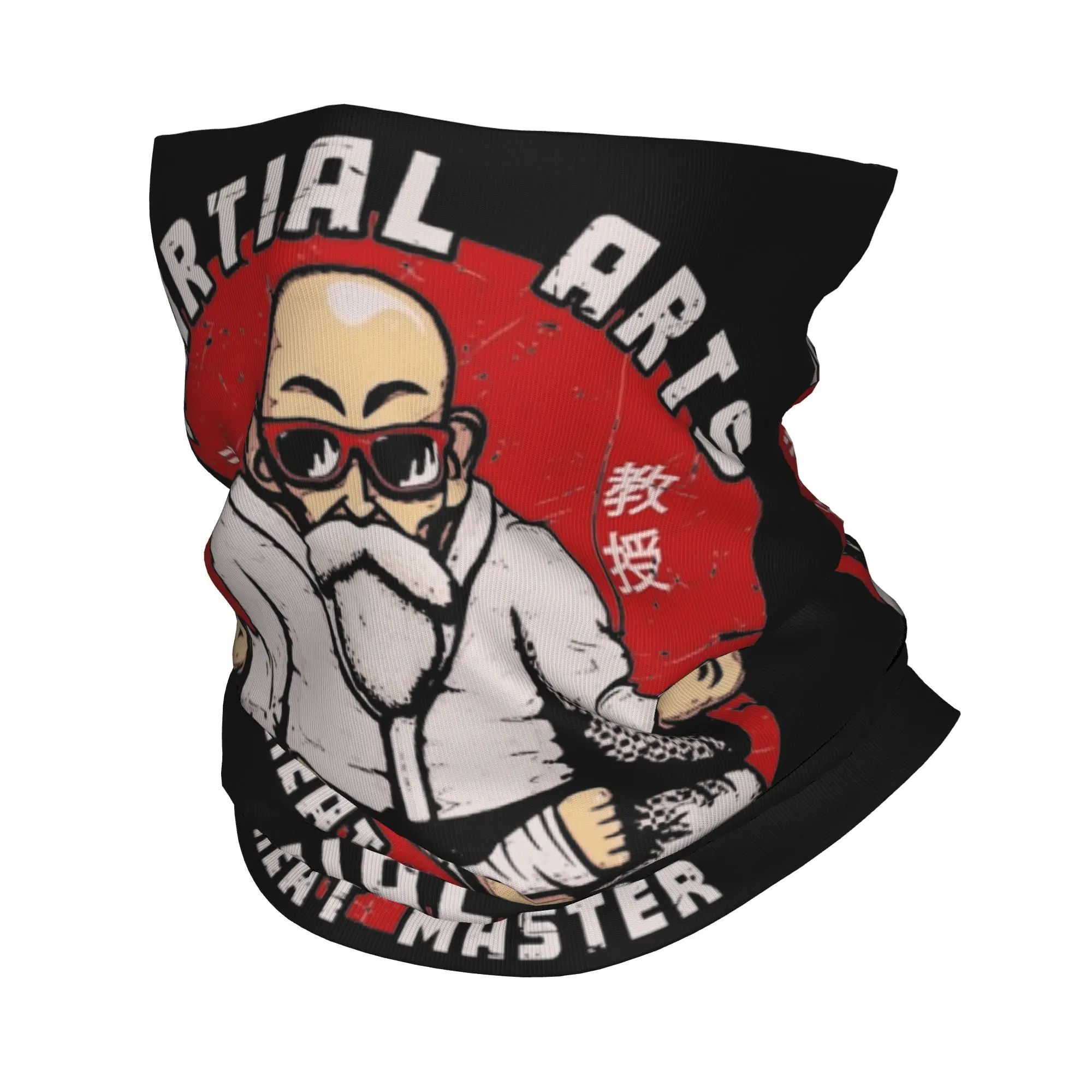 Martial Arts Master Roshi Long Bandana Neck Gaiter Dragon Ball Magic Scarf Warm Headwear Riding Unisex Adult All Season