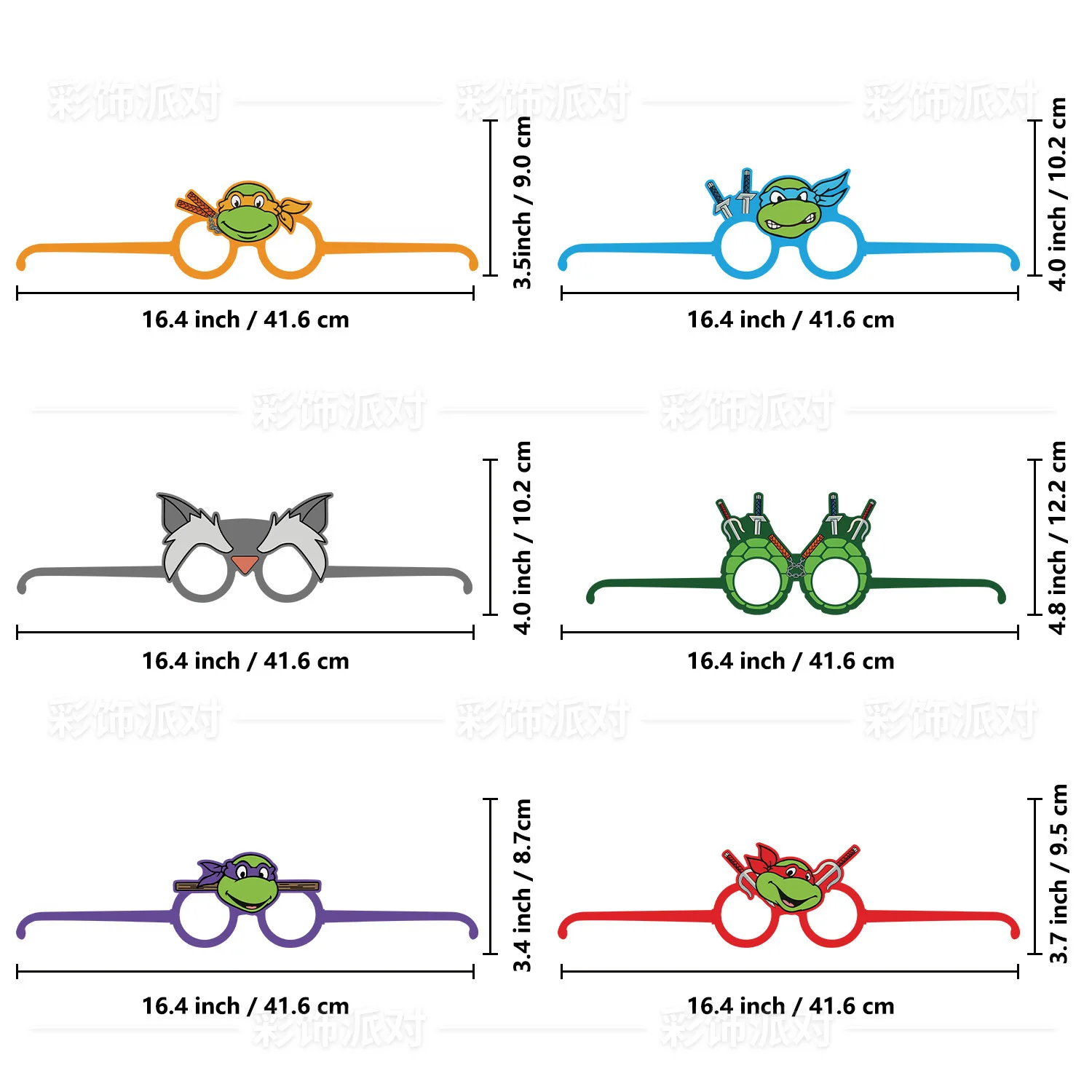 6/12 sztuk żółw ninja Anime papierowe okulary dekoracyjne maski zdjęcia rekwizyty do odgrywania ról artykuły na przyjęcie urodzinowe dla dzieci
