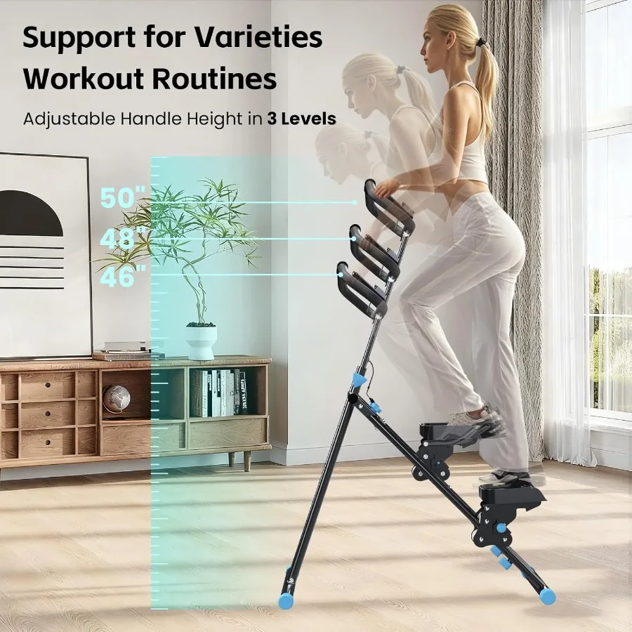 أداة سلالم لـ HomeStair Master للتمرين في المنزل، أداة سلم قابلة للطي لتمرين كامل الجسم، متسلق الدرج المدمج مع