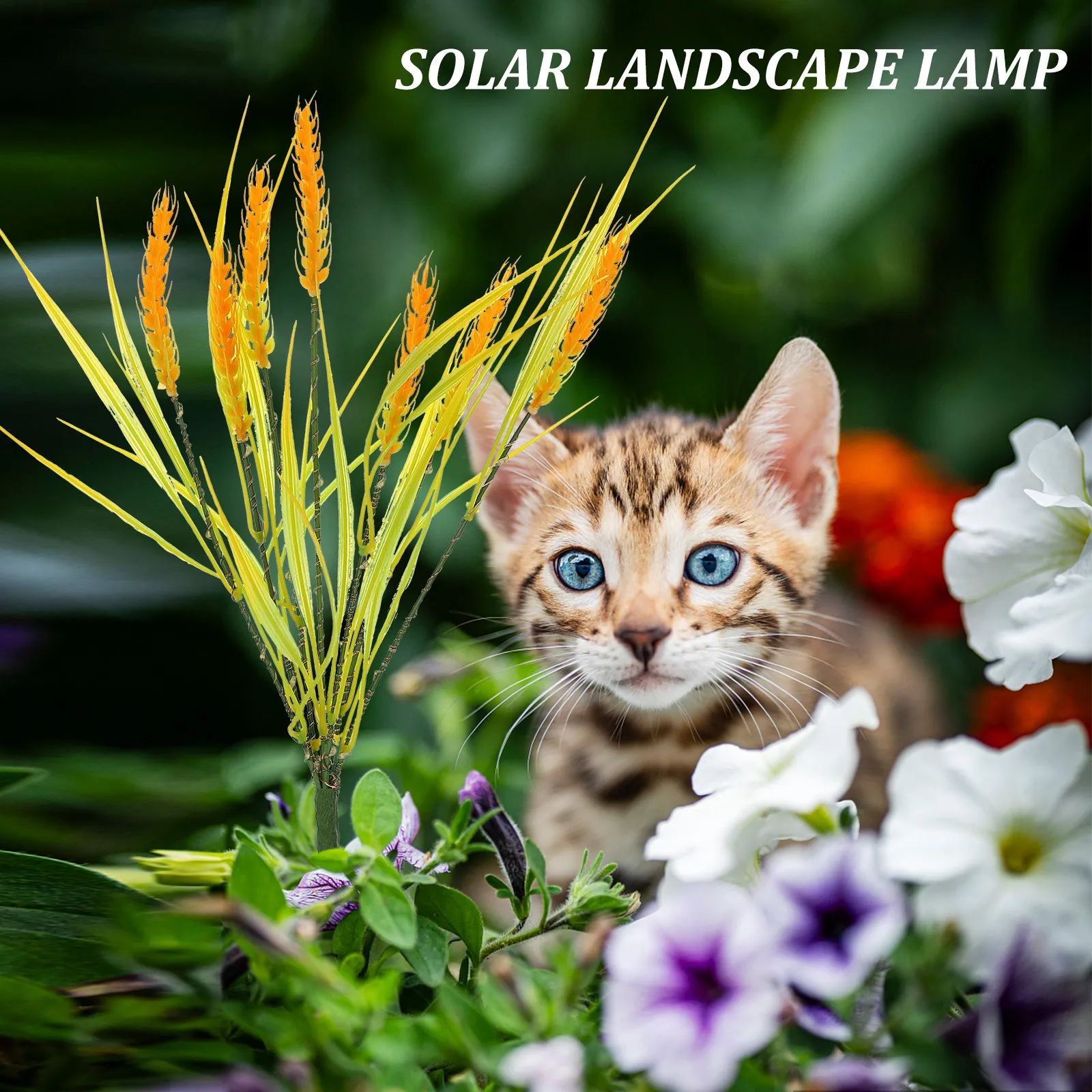 

Садовый солнечный светильник, декоративный ландшафтный фонарь, уличный светодиодный светильник на солнечной энергии для дорожек и заборов