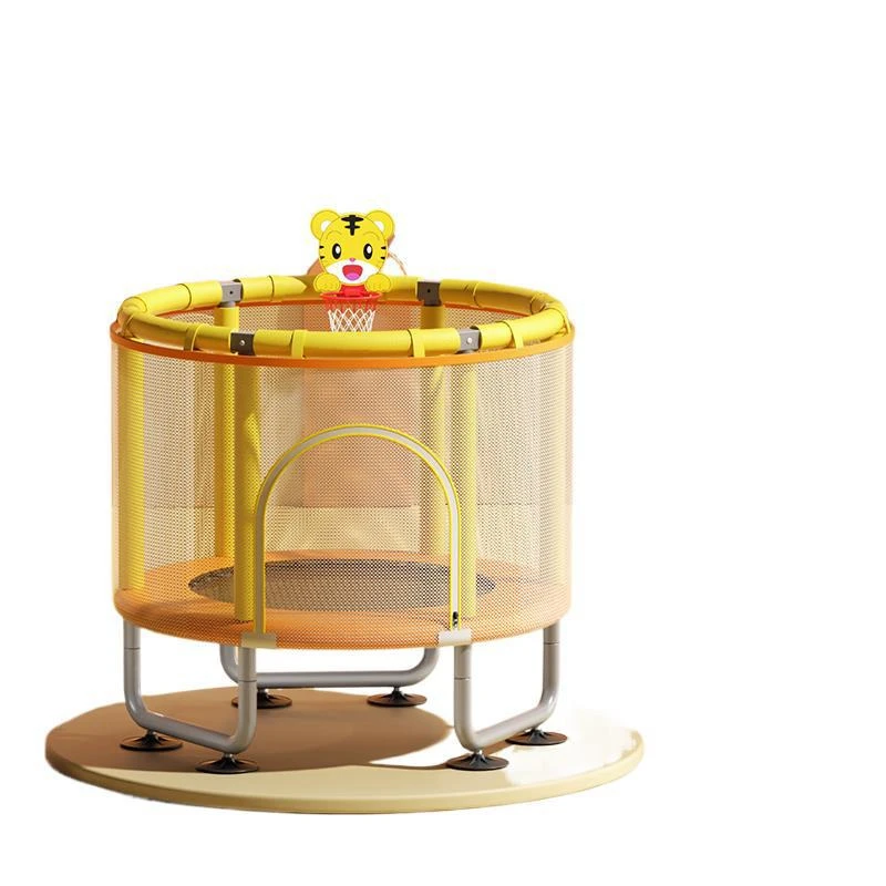 

High-value trampoline household children's indoor silent child baby jumping bed small protective net bouncing bed toy