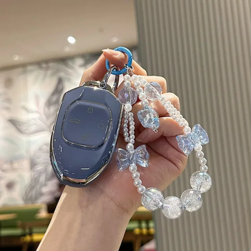 

A+ TPU Key Case Cover Keyring Keychain Protector Fob For GAC Trumpchi Empow GS8 GS4