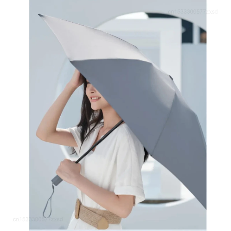 Youpin UREVO/90Fun Fully Automatic Reverse Folding Umbrella With Led Light Windproof Wind Resistant Umbrella UV Travel Parasol