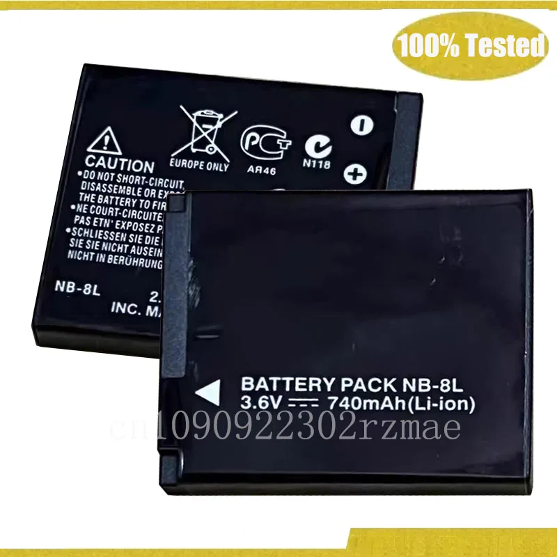Original NB-8L Camera battery for Canon PowerShot A3100 IS A3000 IS A2200 A3200 A3300 A1200 PC1589 PC1474 PC1585 PC1475 PC1590