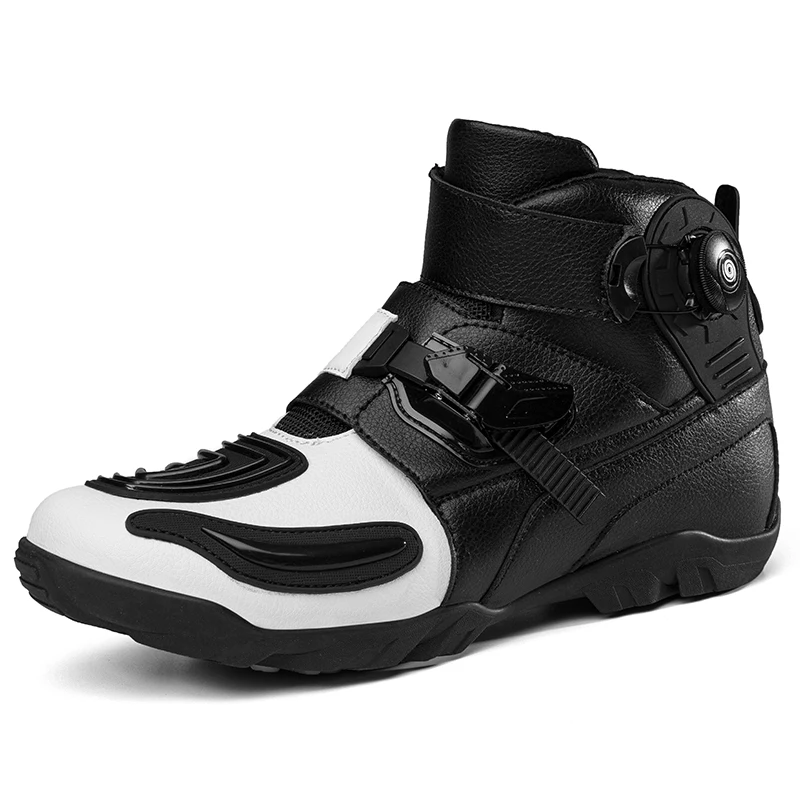 

Motorcycle protective riding boots men four season off-road racing short boot breathable anti slip travel equipment cycling boot