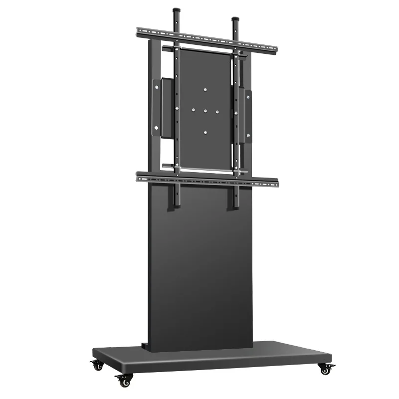 

Large screen 85 98 100 120 inch TV cart floor vertical rotating mobile display bracket