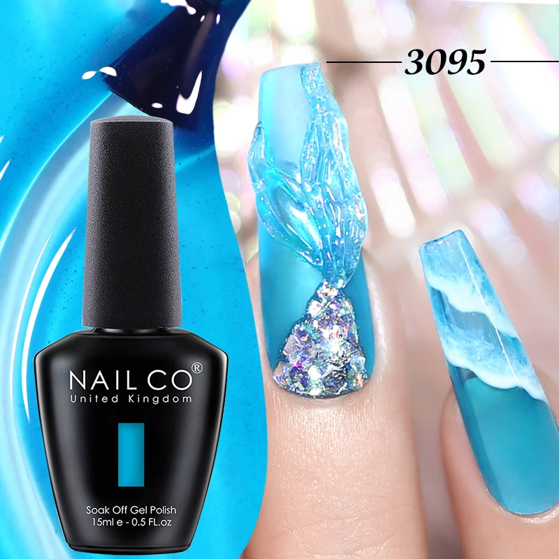 NailCO Jelly Nude Colors Hema TPO Free 15 ml Gel-Nagellack Nail Art Translucent Vernis Semi Permanent Soak Off UV LED Maniküre