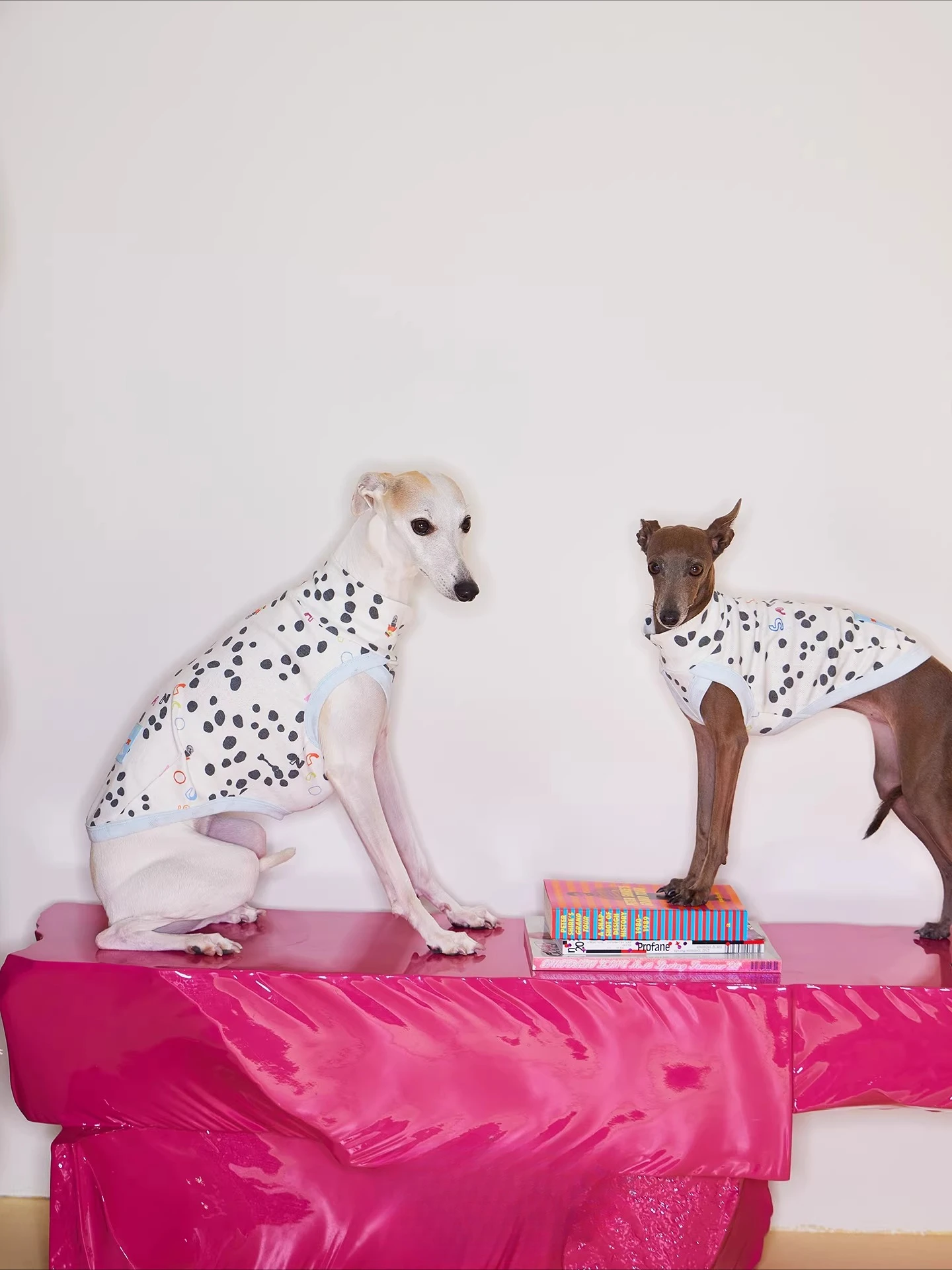 Summer Breathable Cow Spots Matching Turtleneck Vest Sports Leisure Style Medium and Large Pet Dog Clothes Are Suitable
