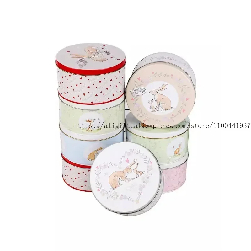 Cartoon Baking Floral Cookie Cakes DIY Cute Tin Storage for Children Gifts Dessert Home Decor Candy Cookies Gift Empty Cake Box