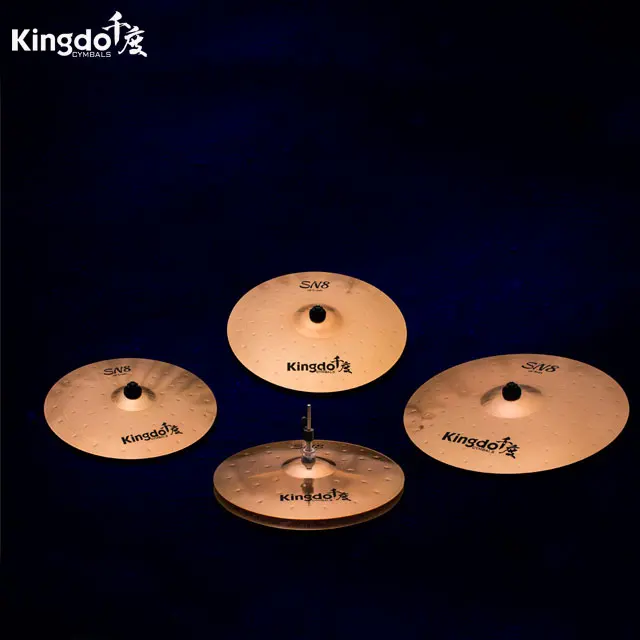 2025 Kingdo Professional B8 20 ''SN8 Ride Cymbal Set سبائك القصدير النحاسية 92% النحاس + 8% القصدير ملحقات طبلة عالية الجودة #4