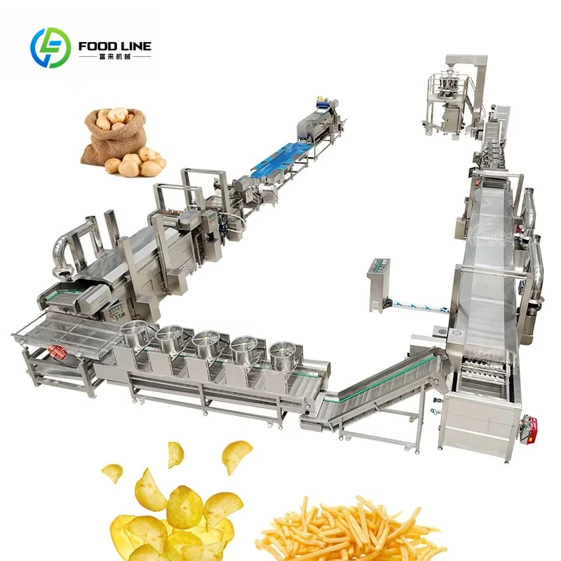 Máquina para fabricar patatas fritas Máquina para fabricar patatas fritas Máquina de informe de proyecto para patatas fritas y patatas fritas