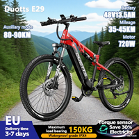 DUOTTS E29 Electric Bike 250W(Peak value of 750W) Motor 48V 13.5Ah Battery Off-road Electric Bicycle 27.5 Inch Fat Tire  e bike