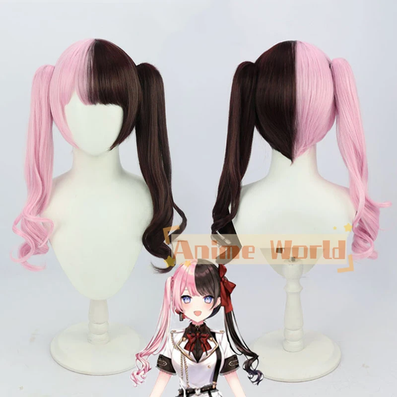 Tachibana Hinano Cosplay Wig Props Hair Net VTuber YouTuber Role Play Uniform Accessory Halloween Christmas Carnival