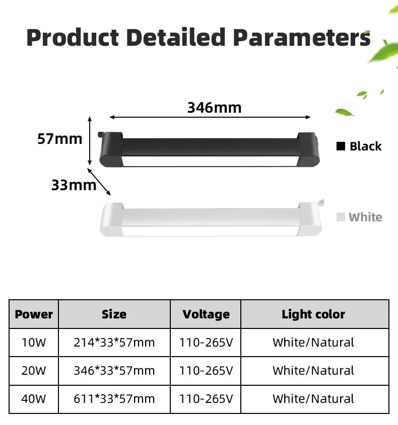 Set Track Light 110v 220v Led Magnetic Track Lamp 10W/20W /30W Track Spotlight Lighting Fixture for Home  Room Clothing Store