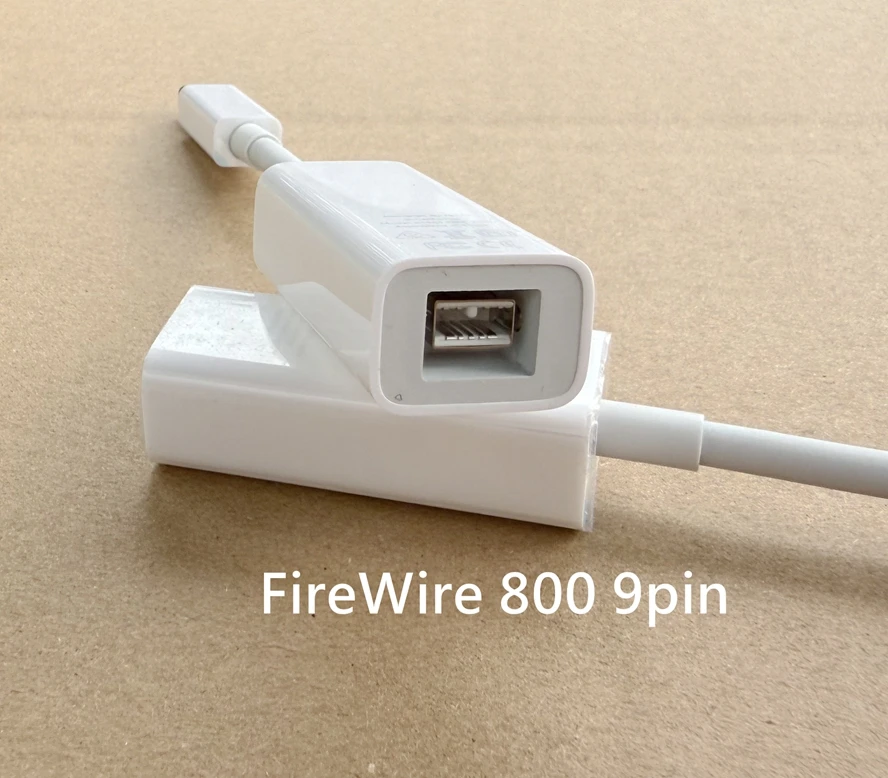 Thunderbolt 2 to 3 To FireWire 800 Adapter Thunderbolt 3 To RJ45 1394B Suitable for Mac Computers Equipped  Thunderbolt cord