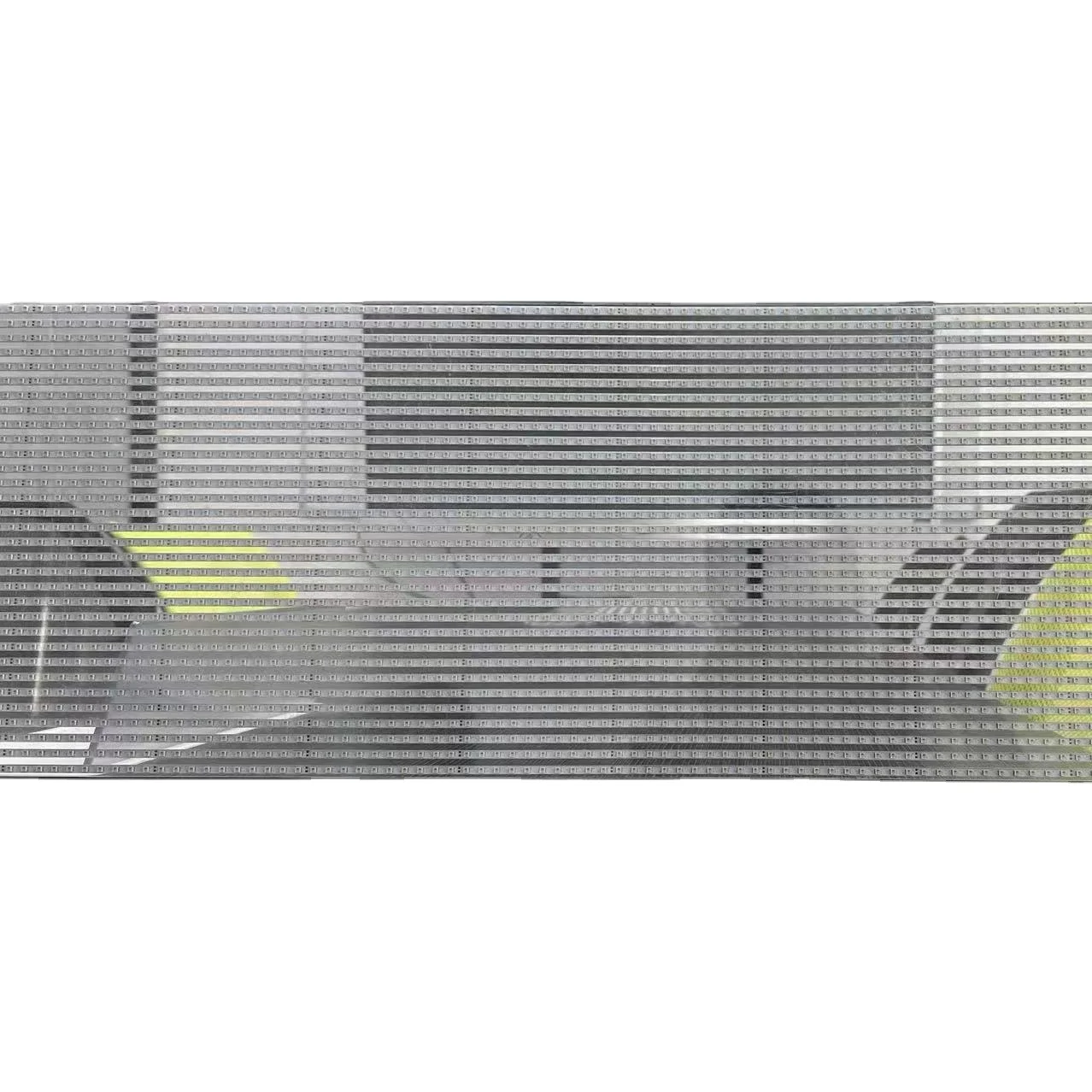 3D Clear Flexible Holographic Film Screen, Ultra Thin Transparent LED Display, Glass Adhesive LED Advertising Display