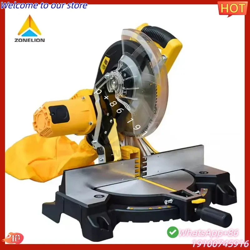CE Certificate Accurate 255mm Woodworking Angle Cutting Machine 45 Degree Bevel Power Tool With Dust Extraction Compound
