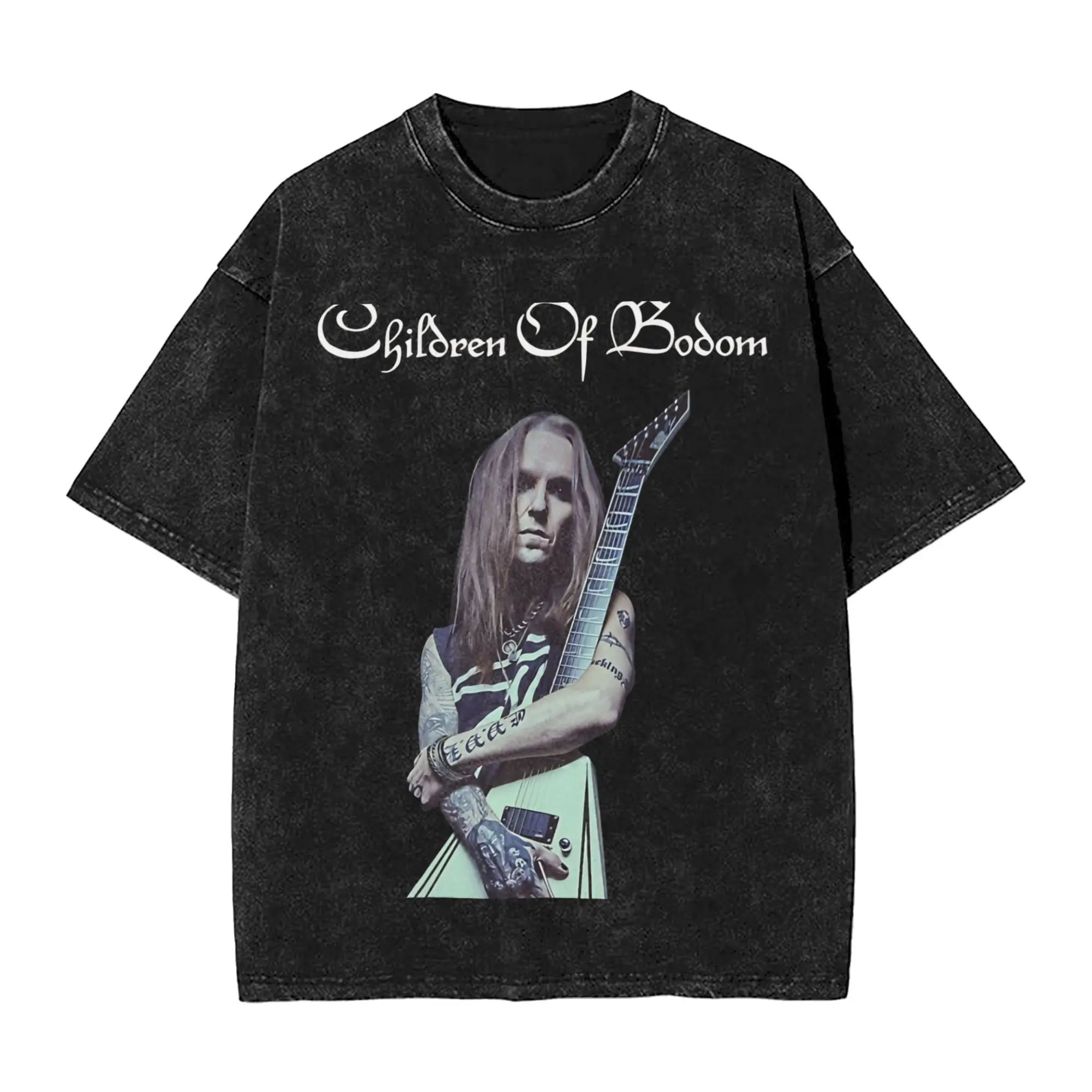Children Of Bodom T-Shirts for Men  Funny Cotton Tees Crew Neck Short Sleeve T Shirt New Arrival Clothes,