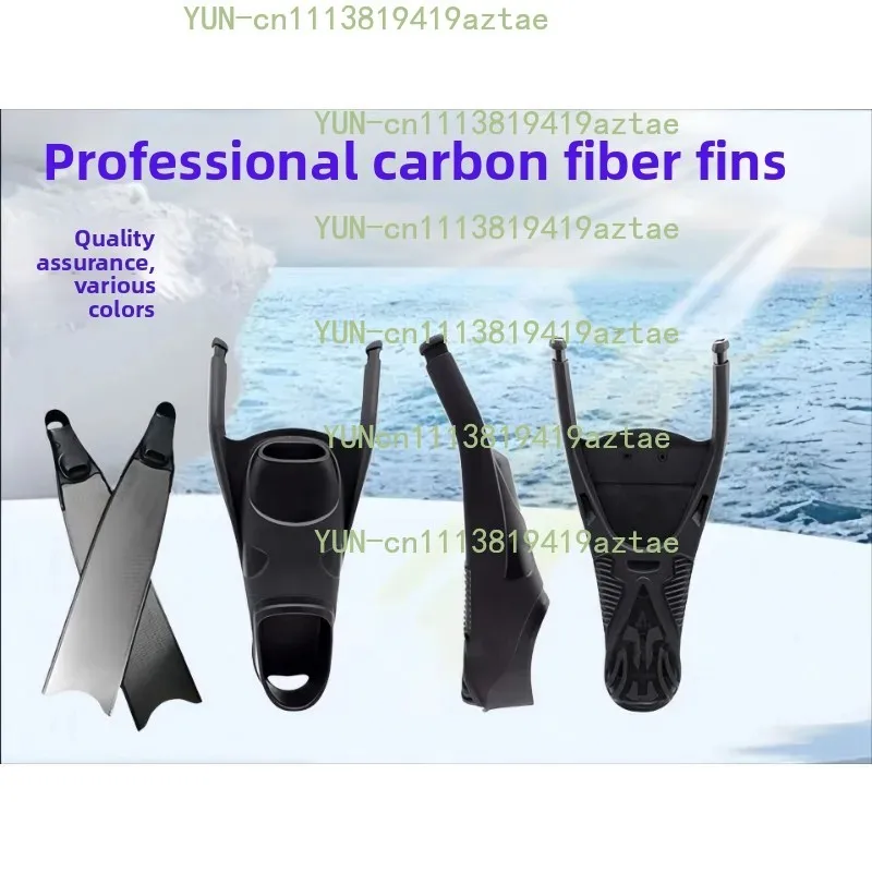 Adult Freediving Carbon Fiber Fins Set | Replaceable Foot Pocket, Ideal for Scuba Diving、Spearfishing, Multiple Sizes Available