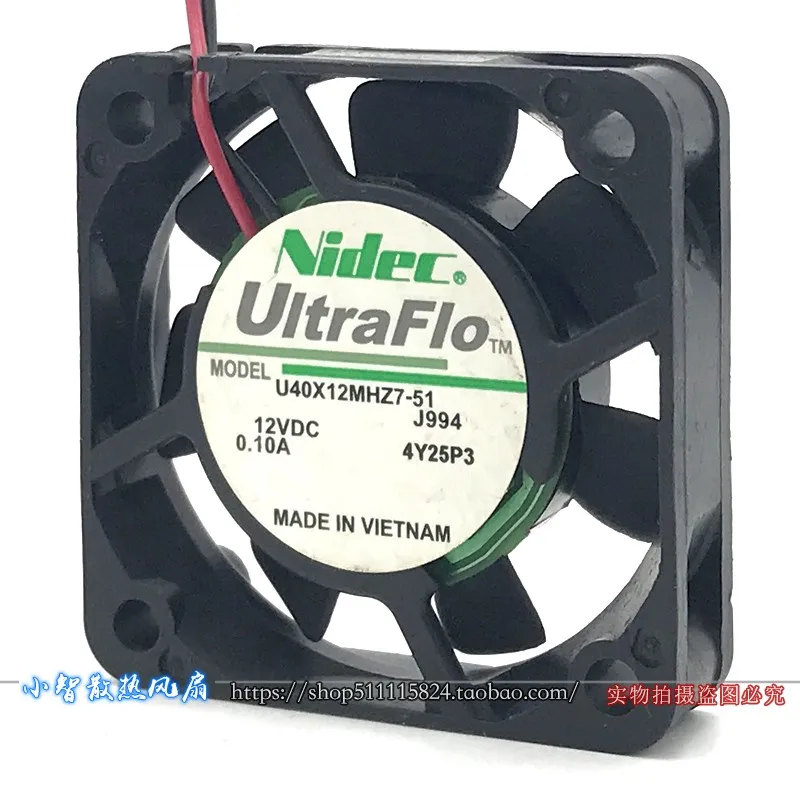 ORIGINAL U40X12MHZ7-51 12V 0.10A 4010 40*40*10mm NEW COOLING FAN RADIATOR