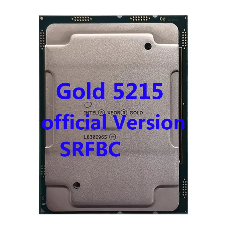 

Original Xeon Gold 5215 SRFBC 2.5Ghz 10Core 20Thread 13.75M 85W LGA3647 CPU Processor For ASUS Z11PA-D8 Server Motherboard