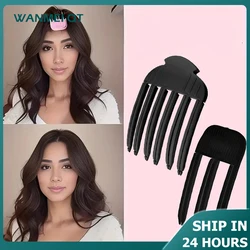 1-2PCS Fluffy Root Lift Clips 3/6 Teeth Seamless Comb for Voluminous Bangs & Braiding Black Hair Clip Styling Tool