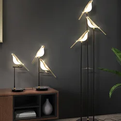 Magpie Bird Table Light Standing Desk LED Fixtures Floor Lamp for Bedroom Bedside Home Decor Modern Indoor Lighting Luminaire