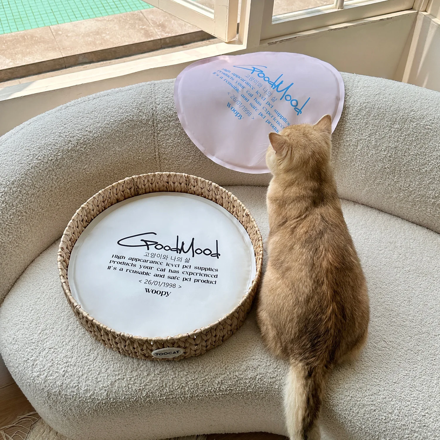 

Round Cooling Pad for Dogs/Cats - Chew-Proof Ice Mat, Summer Heat Relief Pet Bed & Durable Gel Cushion
