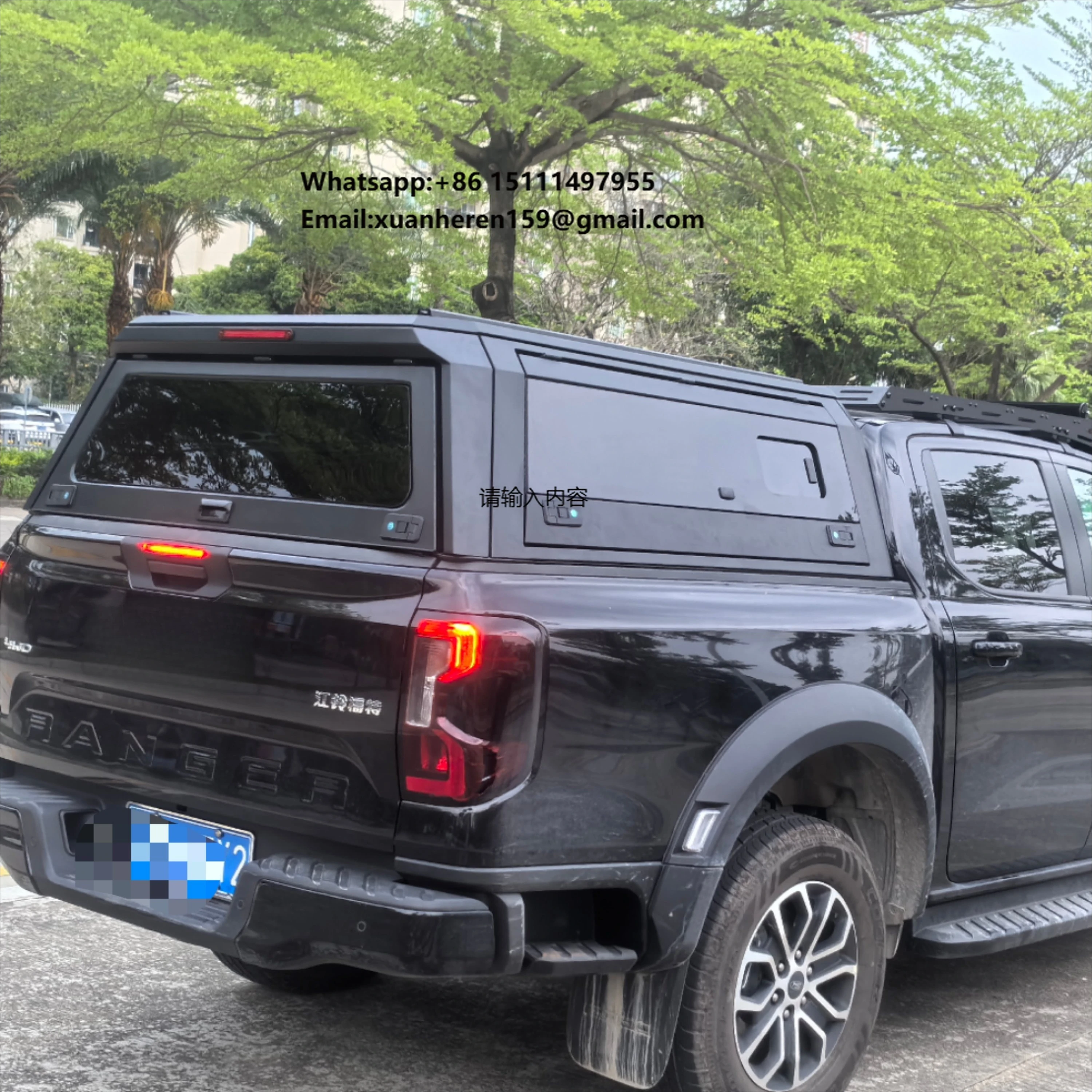 Made in China Waterproof Aluminum Truck Canopy Exterior Modify Accessory Pickup Truck Cover Tub Canopy for Ranger 2023+